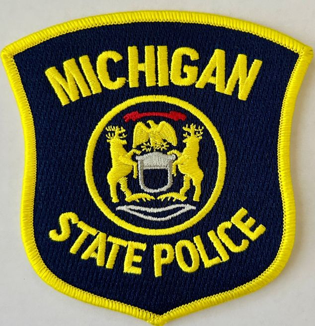 MICHIGAN STATE POLICE SHOULDER PATCH - SEW ON.